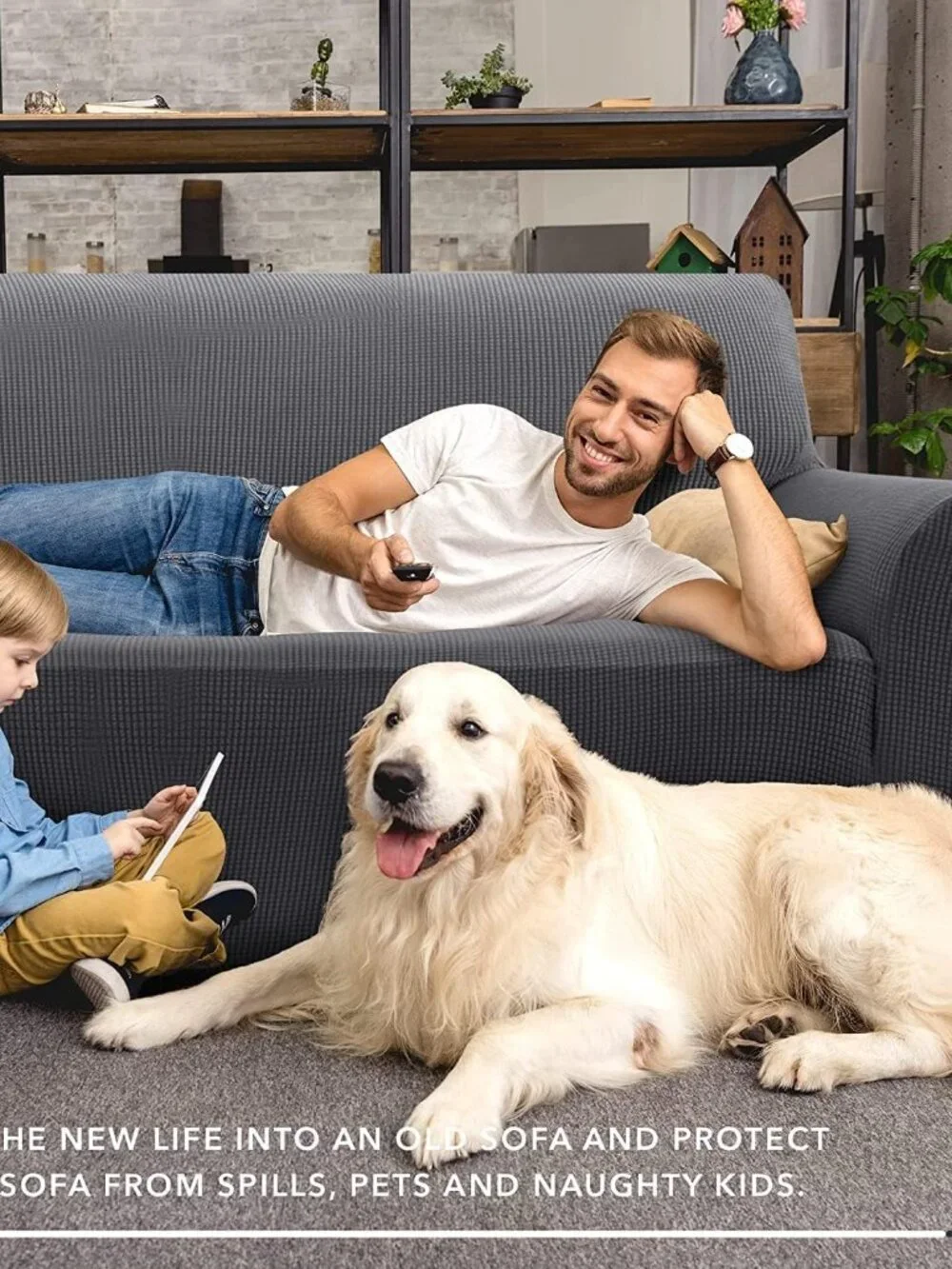 ZNSAYOTX Super Stretch Couch Cover (72